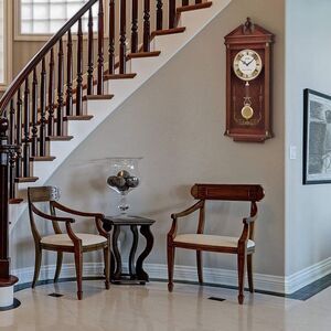 Seiko Wall Pendulum Clock Dark Brown Solid Oak Case. NEW🔆❤️